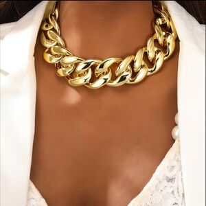 NEW Trendy Gold Chain Necklace. Chikc Statement Fashion. Bold Necklace 💛 A0-11